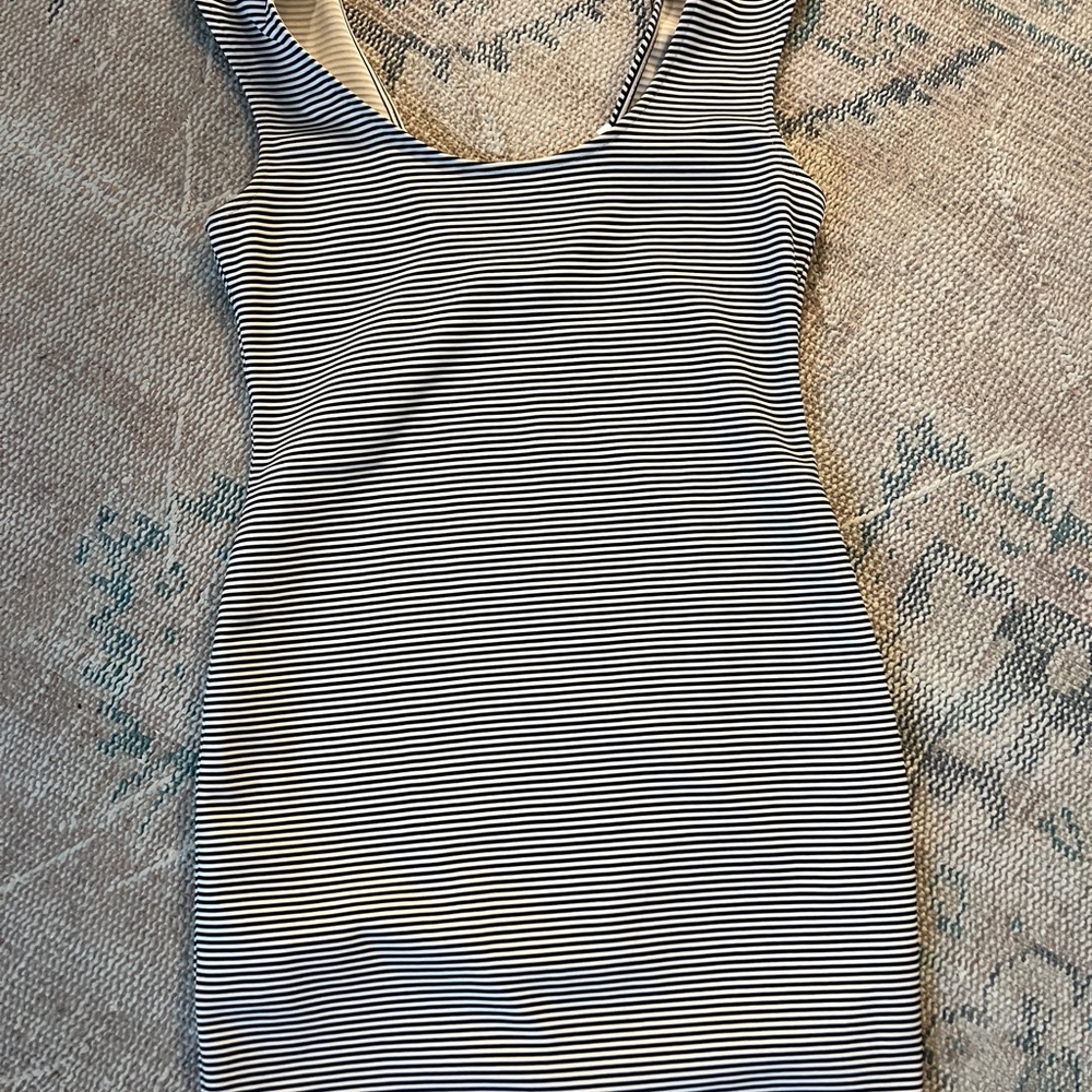 BCBGeneration Blue and White Striped Top